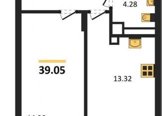 Продам однокомнатную квартиру, 39.1 м2, Калининград, Батальная улица, 65Б, Московский район