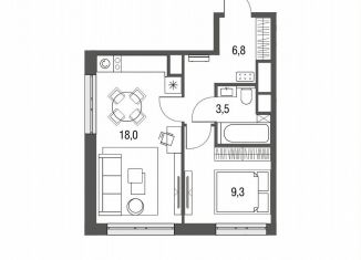 Продам однокомнатную квартиру, 37.4 м2, Москва, ВАО, Тагильская улица, 2к1