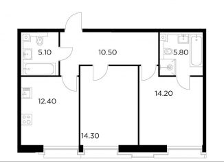 Продается 2-комнатная квартира, 62.3 м2, Москва, САО