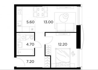 Продажа двухкомнатной квартиры, 42.7 м2, Москва, метро Водный стадион