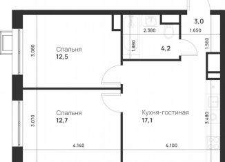 Продаю 2-ком. квартиру, 49.5 м2, Москва, посёлок Газопровод, 13с7