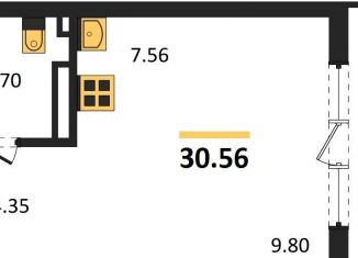 Продаю квартиру студию, 30.6 м2, Брянск, улица Нахимова, 1