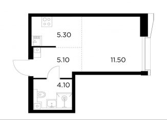 Продам квартиру студию, 26 м2, Москва, метро Водный стадион