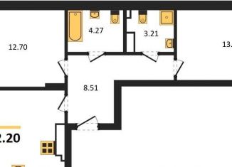 Продается 2-ком. квартира, 62.2 м2, Калининград, улица Старшины Дадаева, 55