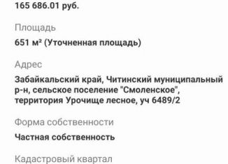 Продам земельный участок, 6.5 сот., село Смоленка