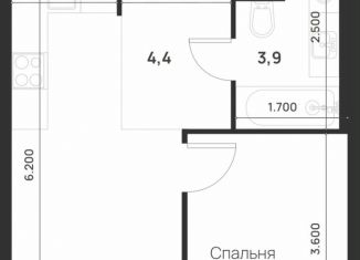 Продам однокомнатную квартиру, 32.6 м2, посёлок Газопровод, посёлок Газопровод, 13с7