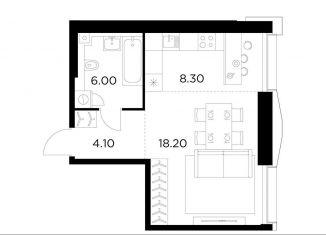 Продается квартира студия, 36.6 м2, Москва, метро Водный стадион