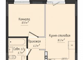 Продается 1-комнатная квартира, 35.5 м2, Удмуртия, улица Строителя Николая Шишкина, 6/4