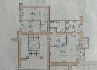 Продажа трехкомнатной квартиры, 75.9 м2, Екатеринбург, метро Чкаловская, Московская улица, 56/2