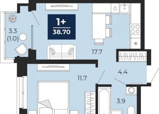 Продается 1-комнатная квартира, 37.7 м2, Тюмень, Ленинский округ