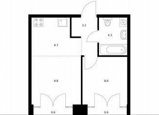 Продажа 1-ком. квартиры, 33.8 м2, Санкт-Петербург, жилой комплекс Лермонтовский 54, к 2.1, Адмиралтейский район