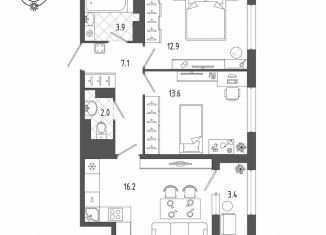 Продается 2-ком. квартира, 31.3 м2, Санкт-Петербург, муниципальный округ Измайловское, Измайловский бульвар, 11