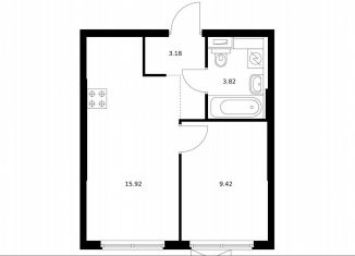 Продается 1-комнатная квартира, 32.3 м2, городской посёлок Новоселье, Невская улица, 15к1