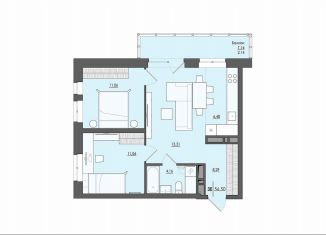 Продается 3-ком. квартира, 56.5 м2, Пермь, улица Сергея Есенина, 9Ак2, ЖК Ясно Дом на Есенина 9А