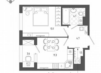 Продажа 1-ком. квартиры, 36.5 м2, Санкт-Петербург, Измайловский бульвар, 9, Адмиралтейский район