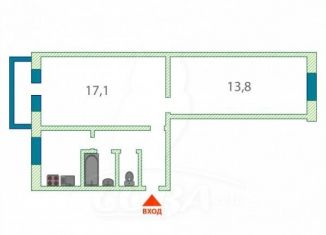 Продажа двухкомнатной квартиры, 44 м2, Тюмень, Комбинатская улица, 38