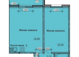 Продаю 2-комнатную квартиру, 54.9 м2, Барнаул, Октябрьский район