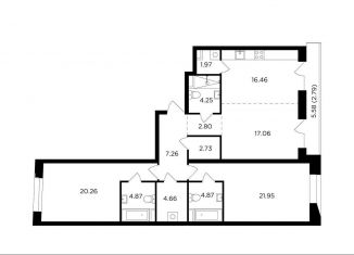 Продажа 3-комнатной квартиры, 111.9 м2, Москва, жилой комплекс Форивер, 3