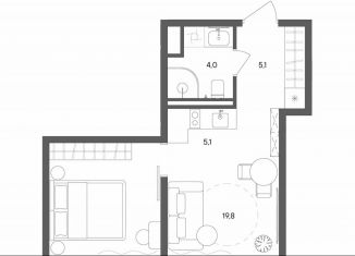 Продажа однокомнатной квартиры, 34 м2, Москва, улица Матросская Тишина, 1Ас71, район Сокольники