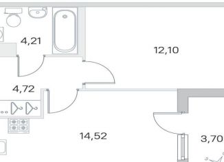 Продается 1-ком. квартира, 39.3 м2, Санкт-Петербург, проспект Будённого, 24к2