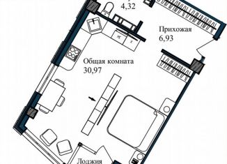 Продажа 1-комнатной квартиры, 46.2 м2, Севастополь, улица Лётчиков, 10