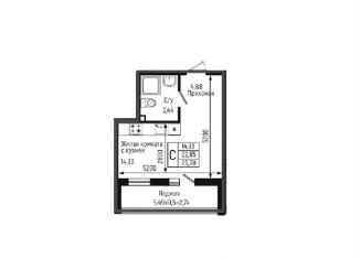Продается квартира студия, 25.4 м2, село Небуг