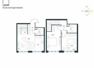 Трехкомнатная квартира на продажу, 63.6 м2, Москва