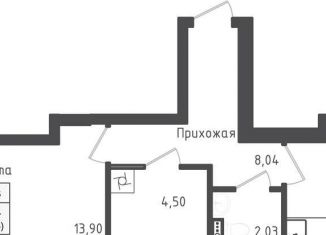 Продам 1-комнатную квартиру, 43.2 м2, Московская область, 2-й Восточный проезд