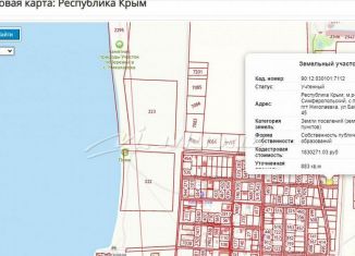 Продаю участок, 8.8 сот., поселок городского типа Николаевка, Бахчисарайская улица, 45