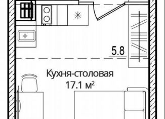 Продается квартира студия, 31.1 м2, Псковская область, улица Дмитрия Яковлева, 6