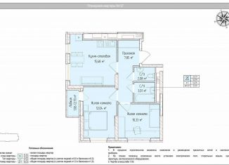 Продается трехкомнатная квартира, 52.1 м2, Ижевск, Индустриальный район