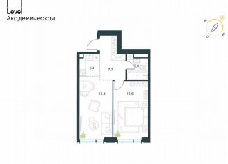 Продам 2-комнатную квартиру, 46.3 м2, Москва, Профсоюзная улица, 2/22, метро Профсоюзная