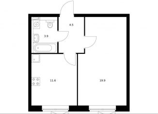 Продается 1-ком. квартира, 39.3 м2, Москва, район Очаково-Матвеевское