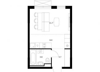 Продам квартиру студию, 25.6 м2, Татарстан