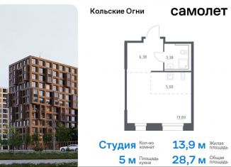 Квартира на продажу студия, 28.7 м2, Мурманская область