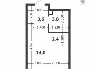 Продается квартира студия, 23.8 м2, Москва, 3-я очередь, к8