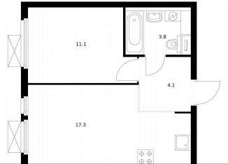 Продается 1-комнатная квартира, 36.1 м2, Москва, район Очаково-Матвеевское