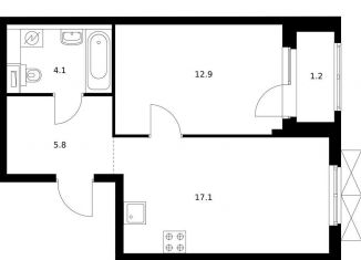 Продается 1-ком. квартира, 41.5 м2, Екатеринбург, метро Геологическая, жилой комплекс Исеть Парк, 4