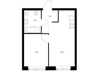 Продается однокомнатная квартира, 32.5 м2, Екатеринбург, метро Чкаловская, жилой комплекс Исеть Парк, 4