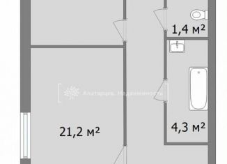 Трехкомнатная квартира на продажу, 78.6 м2, Томская область, улица Карташова, 31Б