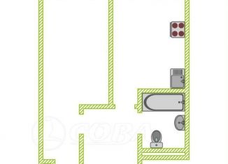 Продается 1-комнатная квартира, 34.4 м2, Тюмень, Полевая улица, 117к4, ЖК Озёрный Парк