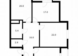 Продаю 3-ком. квартиру, 101 м2, Краснодар, Зиповская улица, 3/3, Зиповская улица