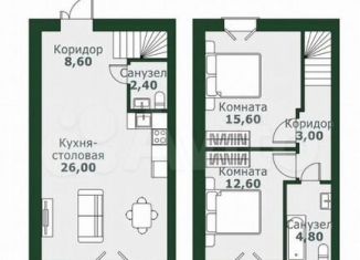 Трехкомнатная квартира на продажу, 75 м2, Челябинская область, Спортивная улица, 5