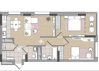 Продажа 3-комнатной квартиры, 72.5 м2, Киров, Мелькомбинатовский проезд, 3, Ленинский район