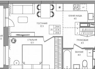 Продаю 2-комнатную квартиру, 39.6 м2, Пермь, 3-я Нейвинская улица, 5