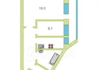 2-ком. квартира на продажу, 58 м2, Тюменская область, улица Мира, 12