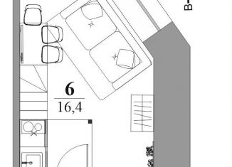 Продажа квартиры студии, 16.4 м2, Санкт-Петербург, Захарьевская улица, 13, муниципальный округ Литейный