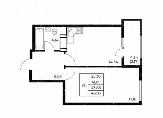 Продаю 1-ком. квартиру, 46 м2, Ростов-на-Дону, улица Нансена, 99с3