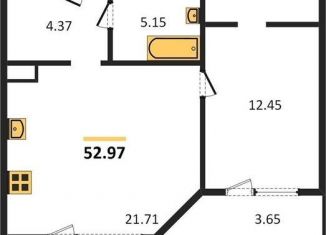 Продаю 1-ком. квартиру, 53 м2, Калининградская область, Дачная улица, 4