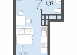 Продаю квартиру студию, 24.8 м2, Армавир